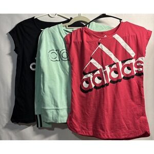 Adidas Kids' Short Sleeve Tees - Black, Mint, Coral